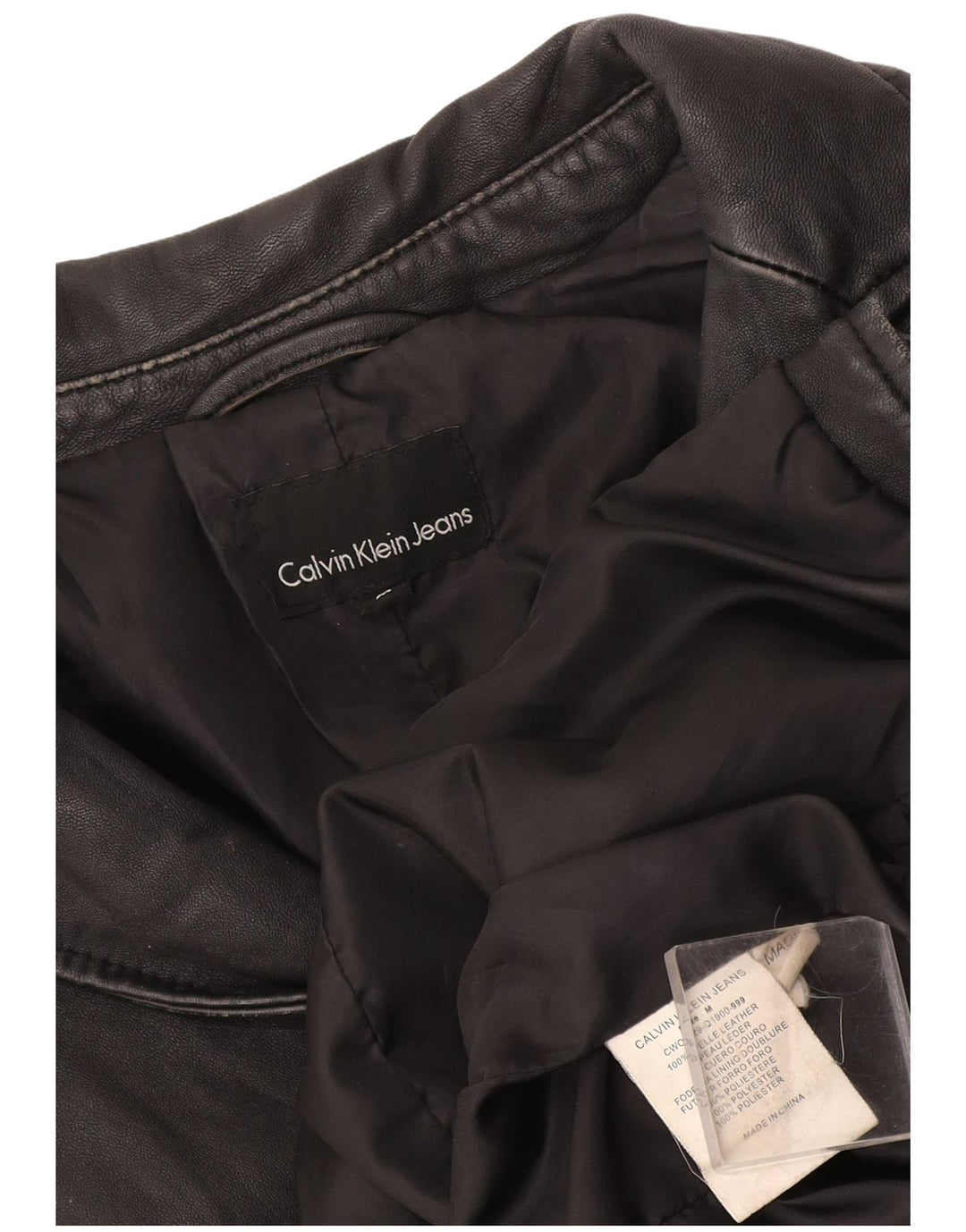 Calvin Klein Damen 1-Knopf-Blazerjacke UK 12 Medium Black Classic