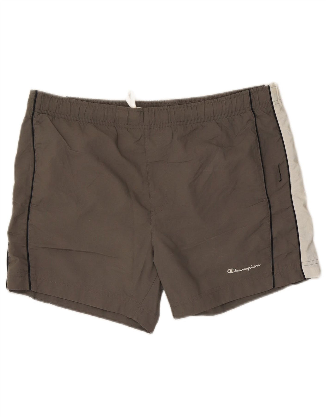 Champion Herren-Badeshorts, groß, graues Colourblock-Polyester