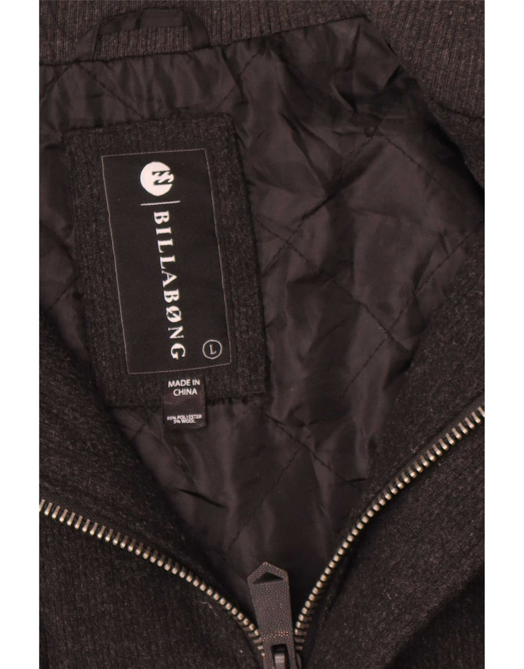 Billabong Herren Militärjacke UK 40 Large Grau Polyester