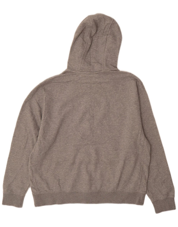 NIKE Herren-Kapuzenpullover mit Reißverschluss, XL, graue Baumwolle