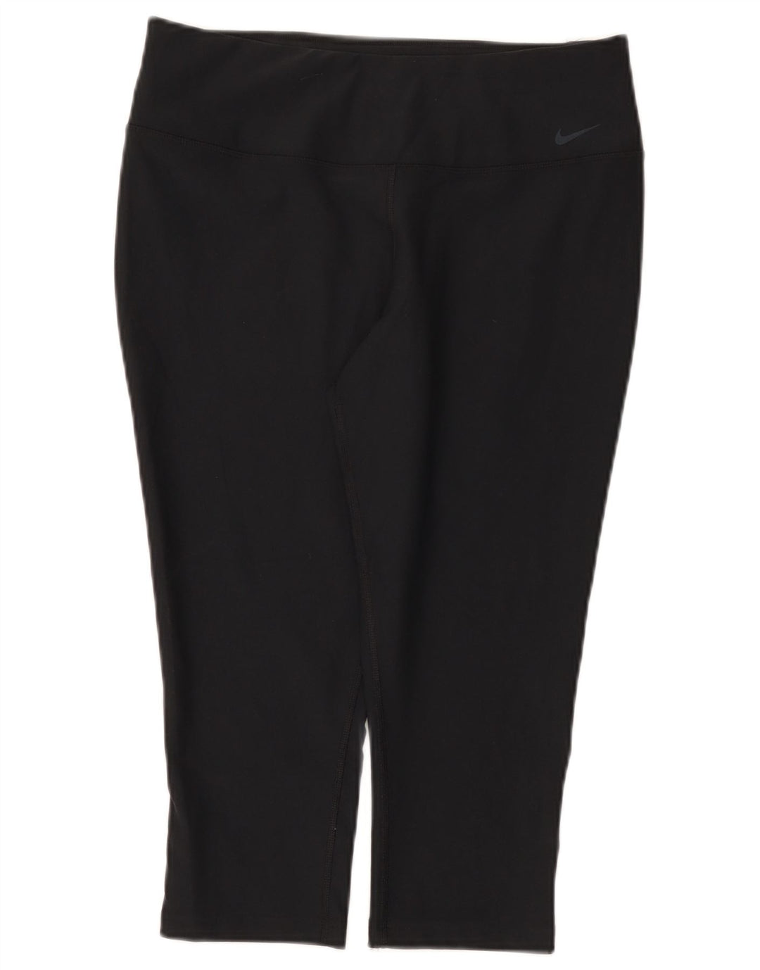 Nike Damen Dri Fit Capri Leggings UK 14 Large Schwarz Polyester