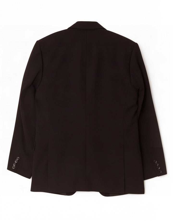 Zara Herren-Blazer mit 2 Knöpfen, EU 48, mittelschwarze Viskose