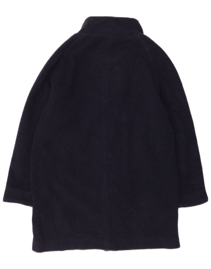 Rohan Womens Loose Fit Overcoat UK 14 Large Marineblaue Wolle