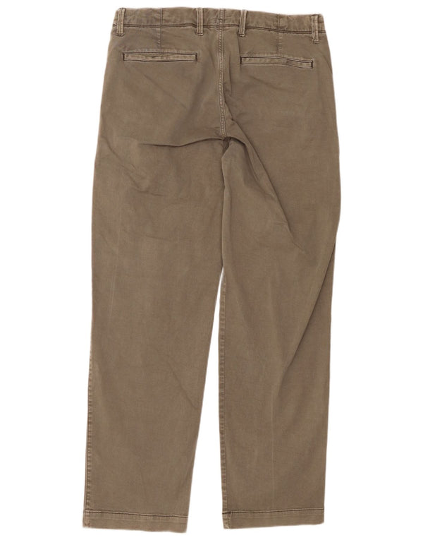 Gap Mens Relaxed Fit Chino Trousers W32 L32 Khaki Cotton