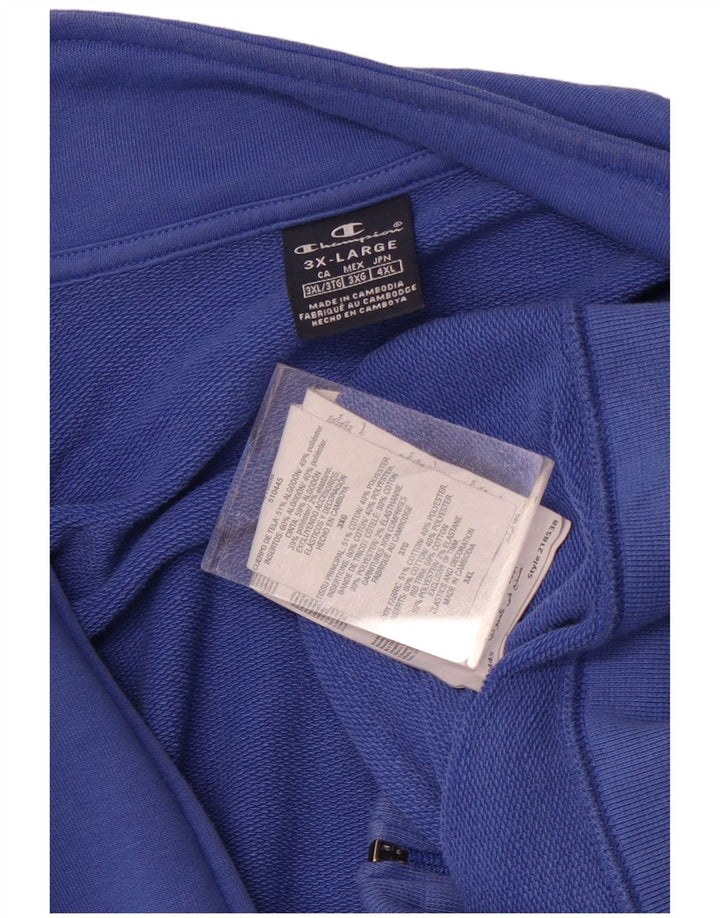 Champion Herren-Trainingsanzugoberteil, Jacke, 3XL, Blau, Baumwolle