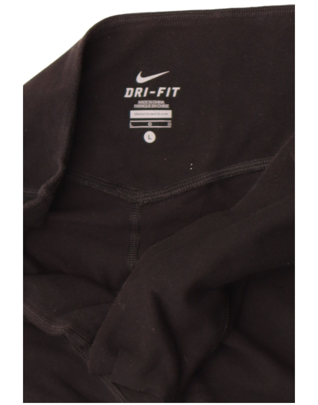 Nike Damen Dri Fit Capri Leggings UK 14 Large Schwarz