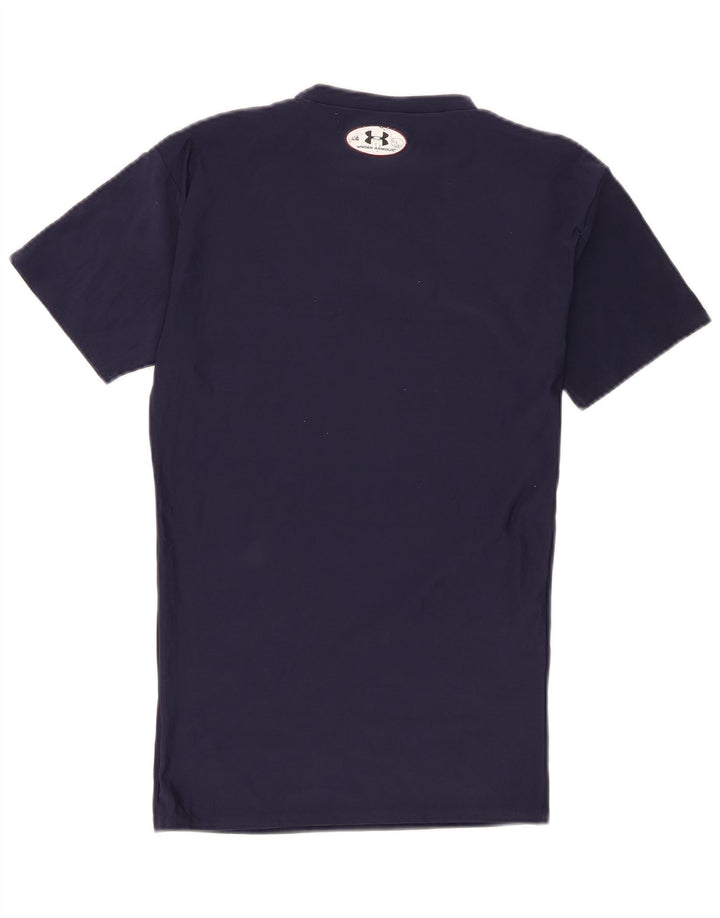 Under Armour Herren T-Shirt Top Large Marineblau Polyester