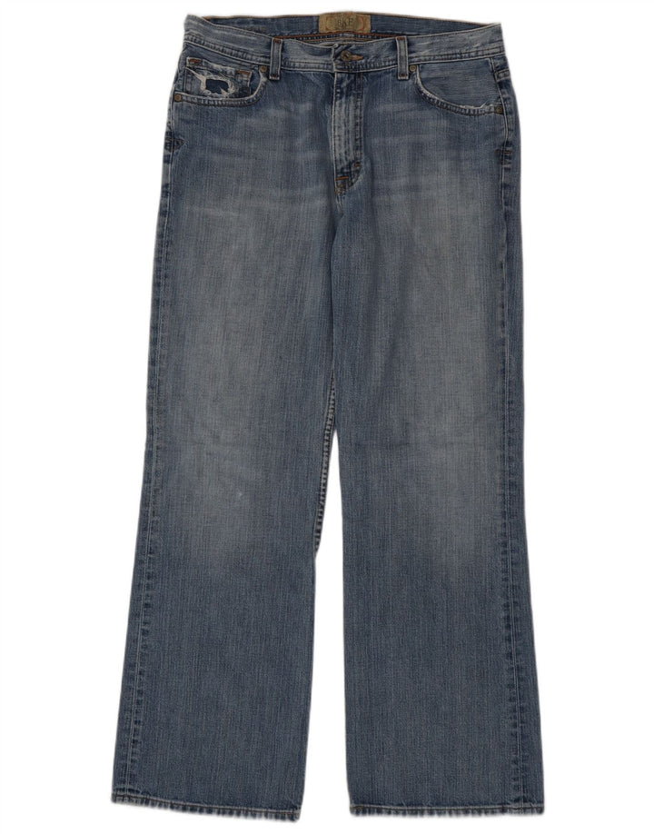 BKE Herren Tyler Bootcut Jeans W33 L32 Blaue Baumwolle