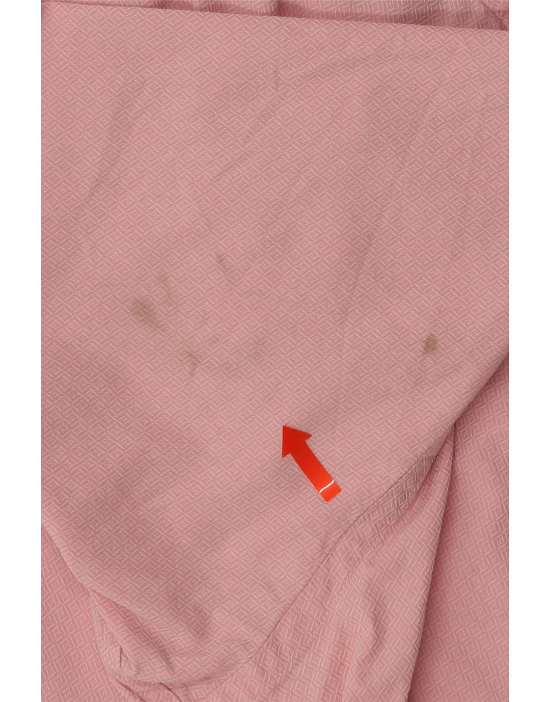 Ted Baker Herrenhemd, Größe 16 1/2, groß, rosa, geometrische Baumwolle