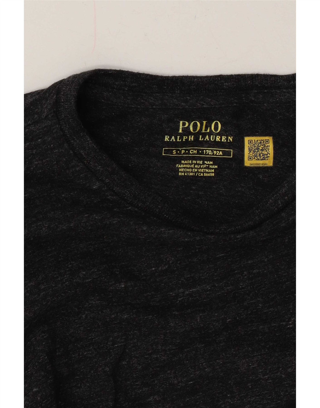 Polo Ralph Lauren Herren-Oberteil, langärmlig, klein, grau gefleckt