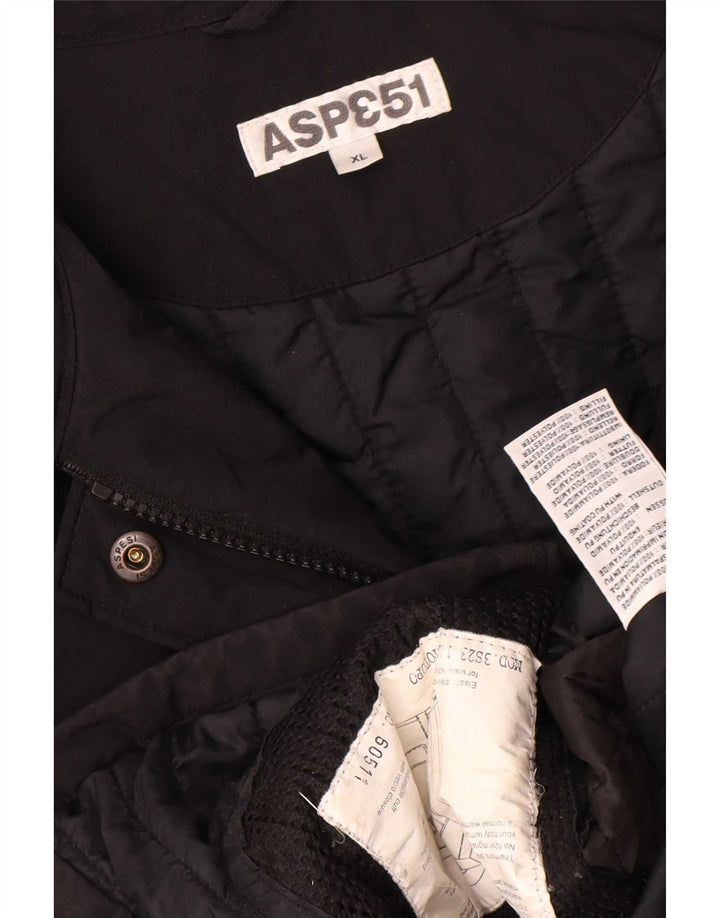 Aspesi Damen Windjacke UK 18 XL Schwarz Polyamid