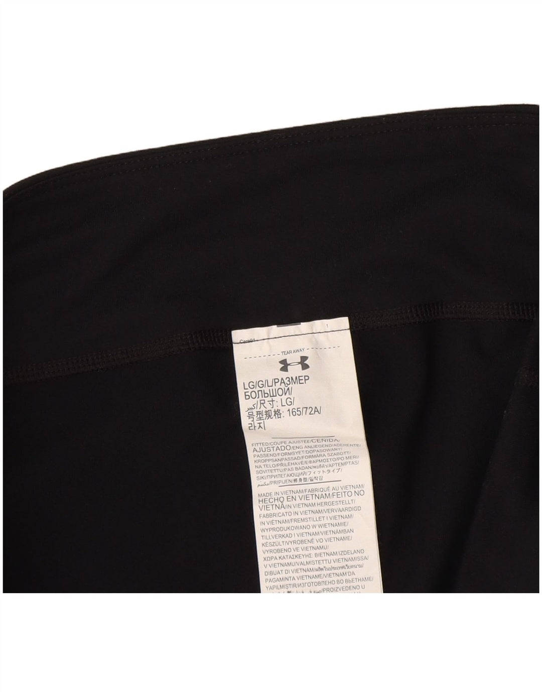 Under Armour Damen Capri-Leggings UK 16 Large Schwarz Polyester