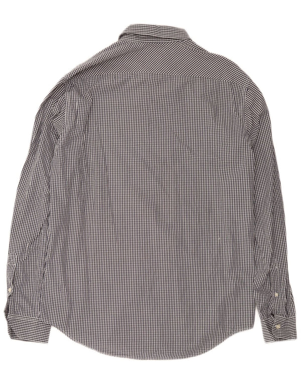 Timberland Herren-Slim-Fit-Hemd, groß, marineblau, Gingham-Baumwolle
