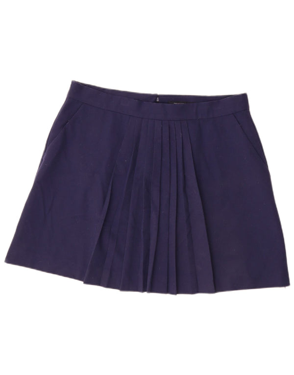 French Connection Damen Plissee-Minirock UK 16 Large W34 Marineblau