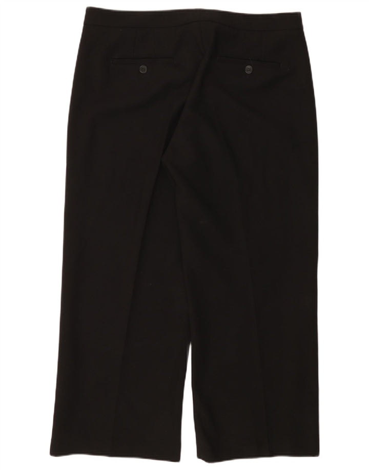 JIGSAW Gerade geschnittene Hose für Damen, UK 14, Größe L, W34, L25, Schwarz