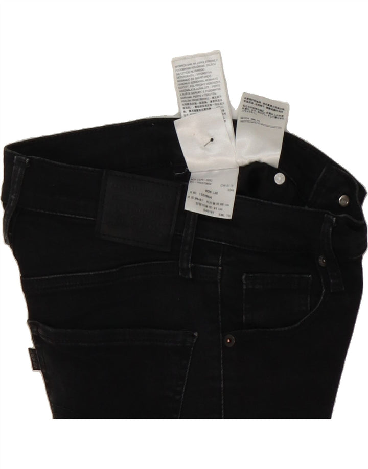 LEVI'S Womens Skinny Jeans W26 L30 Black Cotton Vintage Levi's and Second-Hand Levi's from Messina Hembry 