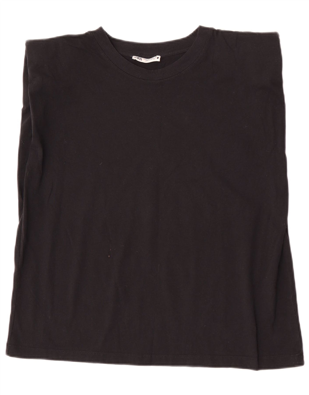 Zara Damen Weste Top UK 14 Medium Schwarz