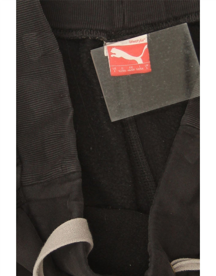 Puma Herren Grafik-Trainingshose, Jogginghose, Größe L, Schwarz