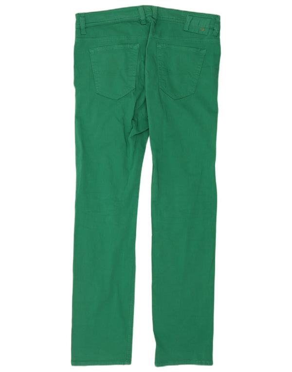 Diesel Herren Slim Freizeithose W33 L32 Grüne Baumwolle