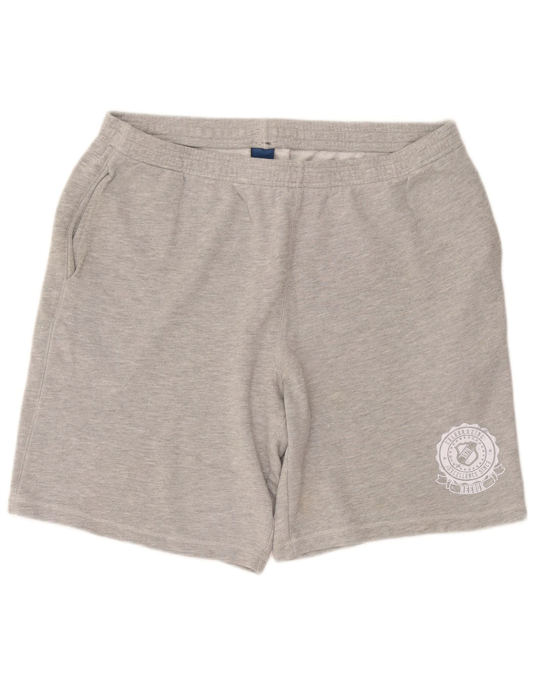 REEBOK Herren Sportshorts 2XL Grau Baumwolle