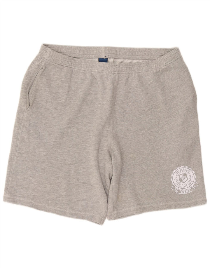 REEBOK Herren Sportshorts 2XL Grau Baumwolle