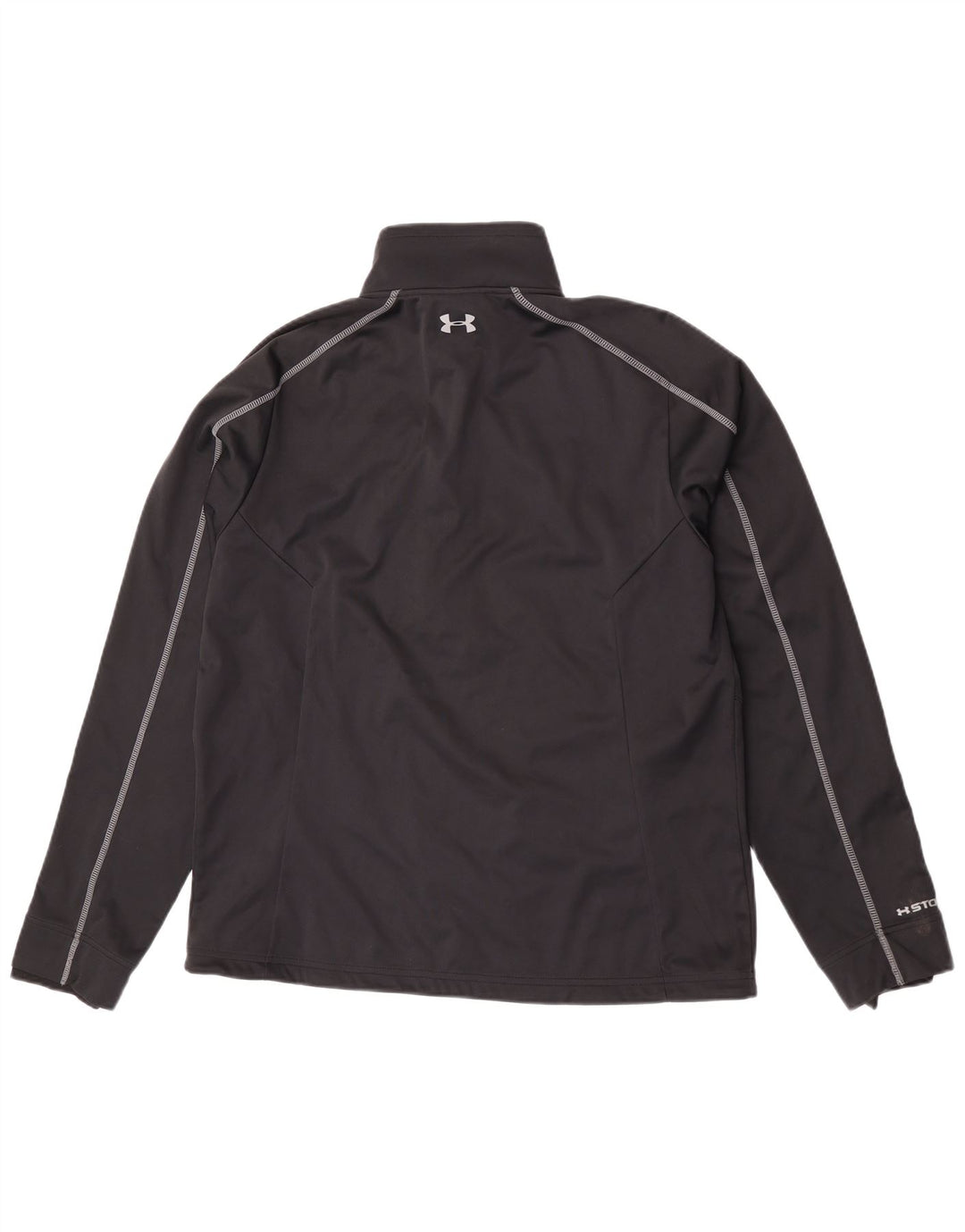 Under Armour Herren-Pullover-Trainingsanzugoberteil mit Reißverschluss und Halsausschnitt, groß, aus schwarzem Polyester