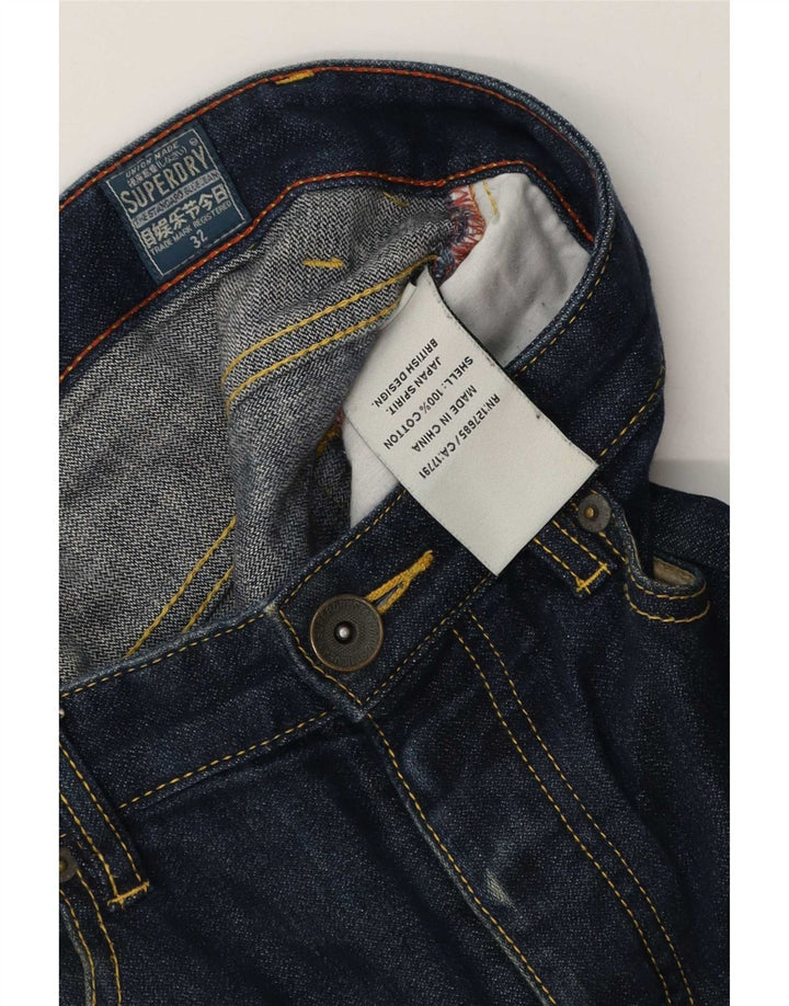 Superdry Herren Jeansshorts W32 Mittelblaue Baumwolle