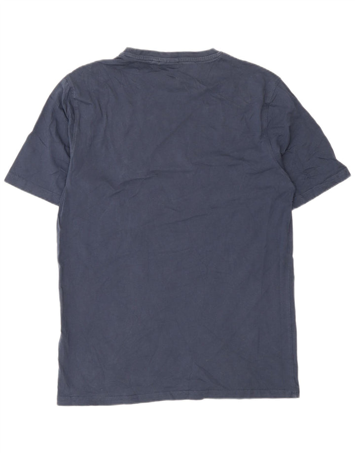 Ellesse Herren-T-Shirt-Oberteil, mittelgroß, marineblau, Baumwolle