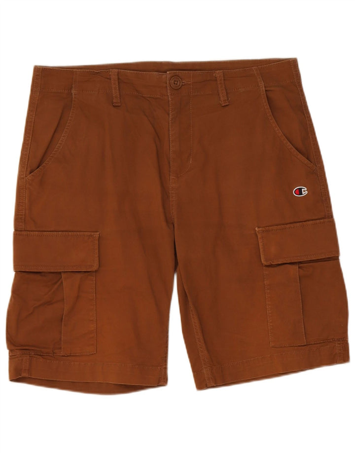 CHAMPION Mens Cargo Shorts IT 48 Medium W34  Brown Cotton