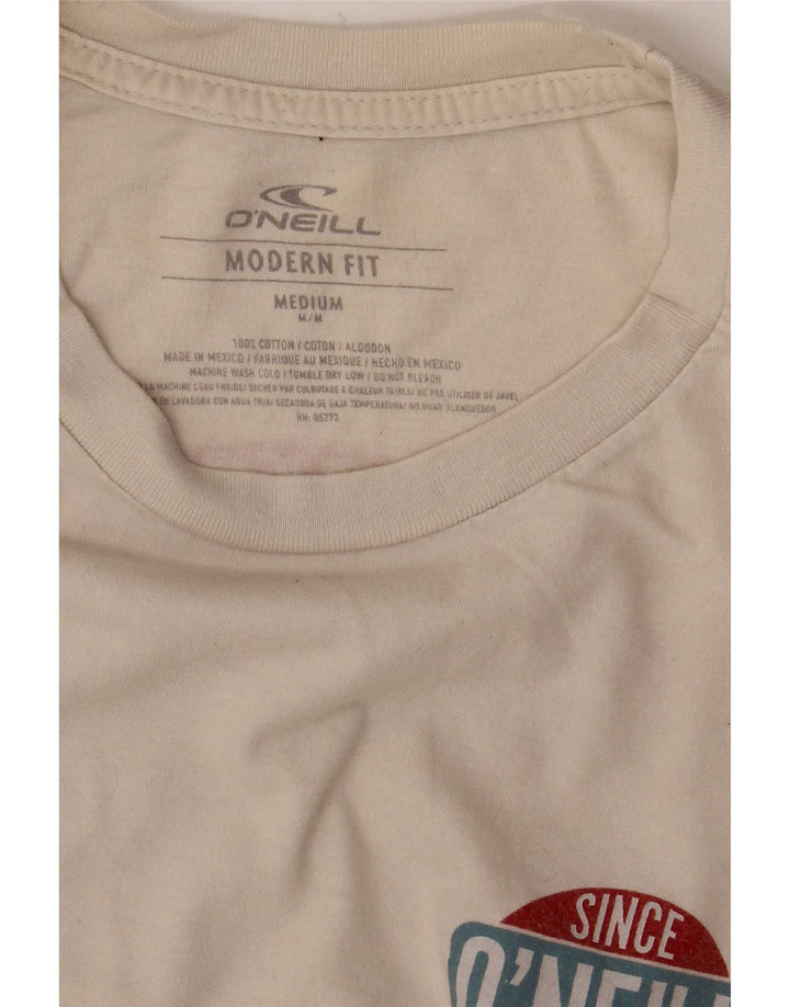 O'Neill Herren Modern Fit Graphic T-Shirt Top aus mittelweißer Baumwolle