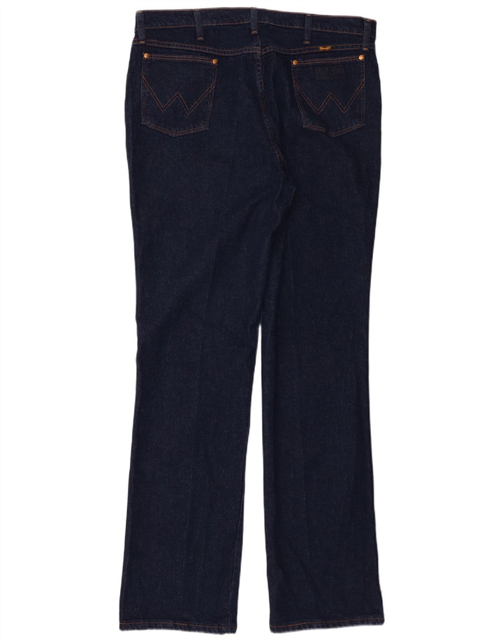 Wrangler Herren Straight Jeans W38 L34 Marineblaue Baumwolle