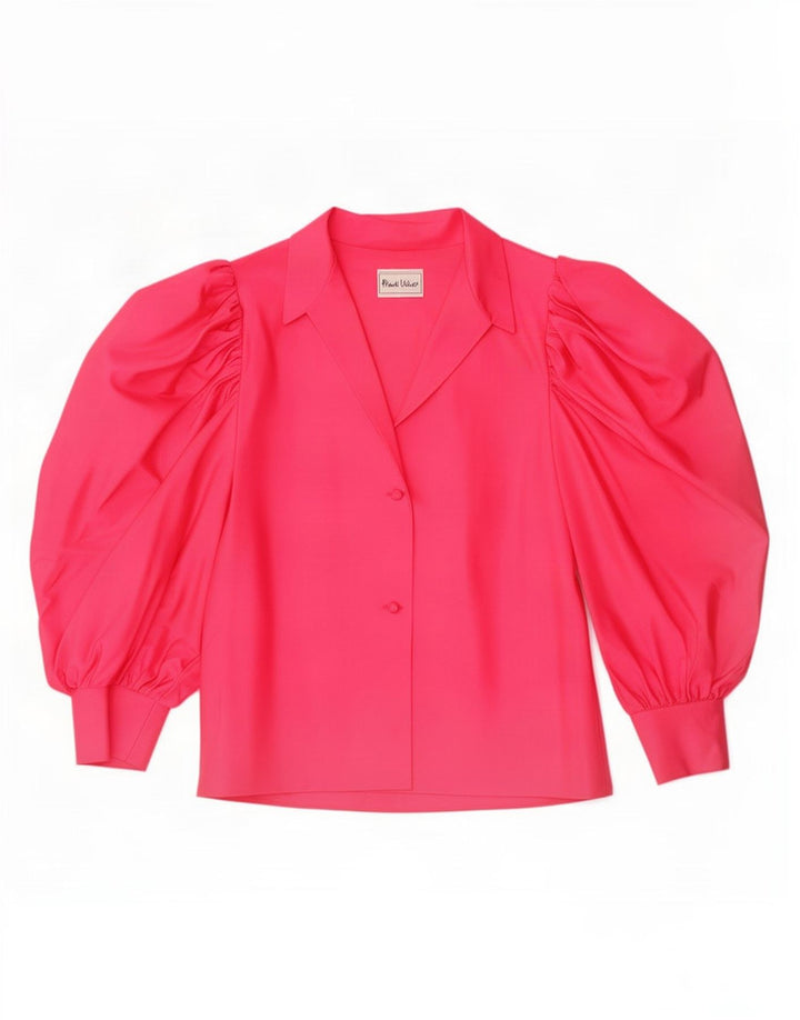 Frank Usher Damen Langarmblusenoberteil IT 44 Mittelrosa Polyester