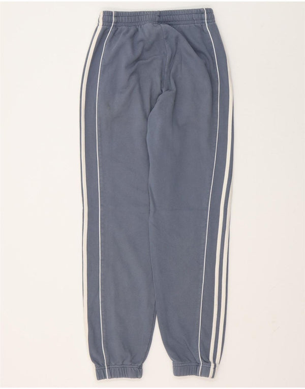 Adidas Herren-Trainingshose, Jogginghose, klein, aus blauer Baumwolle
