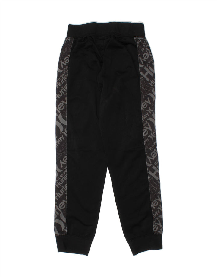 HURLEY Boys Graphic Tracksuit Trousers Joggers 6-7 Years  Black Polyester Vintage Hurley and Second-Hand Hurley from Messina Hembry 