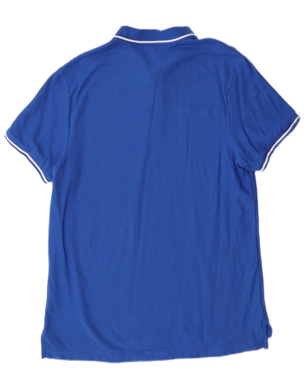 Nike Mens Regular Fit Polo Shirt Large Blue Cotton