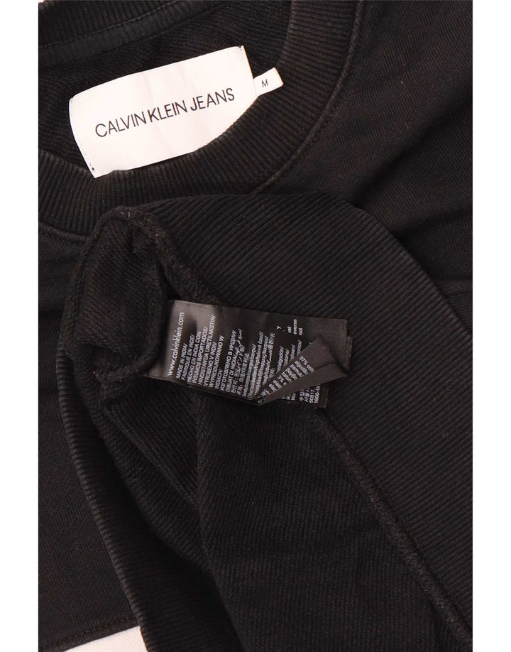 Calvin Klein Jeans Herren-Sweatshirt mit Grafik, Mittelschwarz, Farbblock
