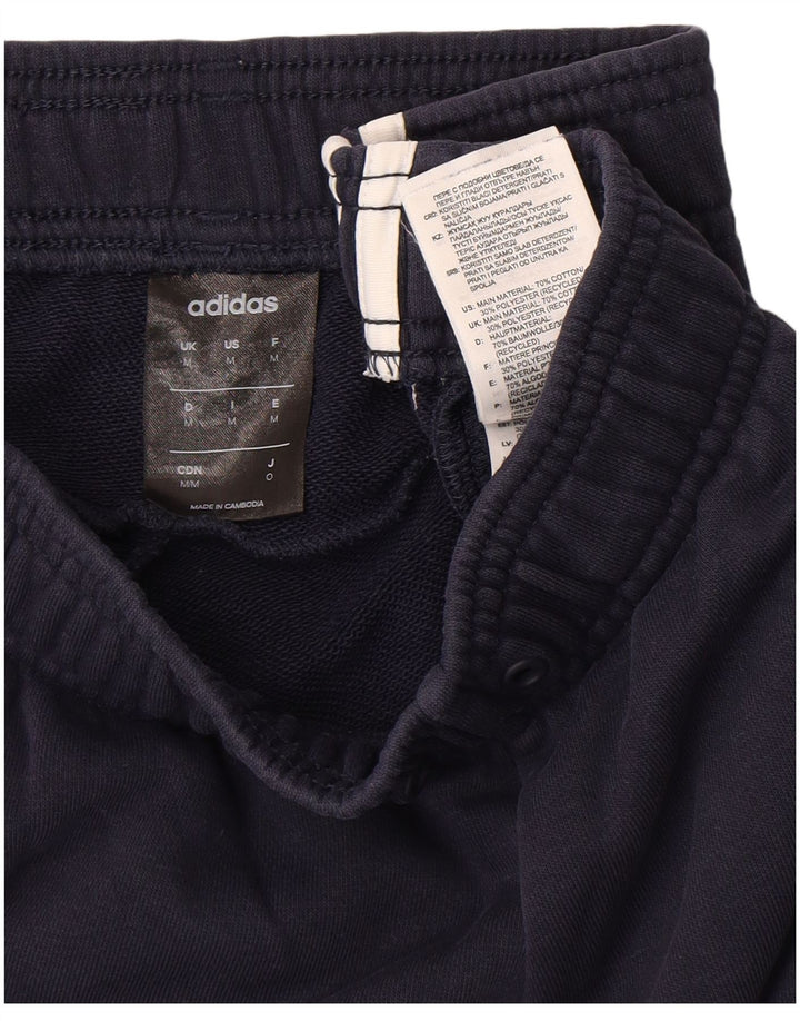Adidas Herren-Trainingshose aus mittelblauer Baumwolle