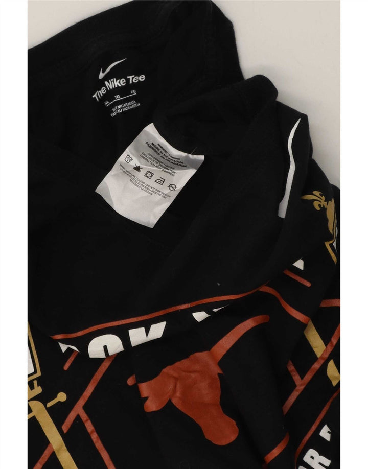 Nike Herren Grafik T-Shirt Top XL Schwarz Baumwolle