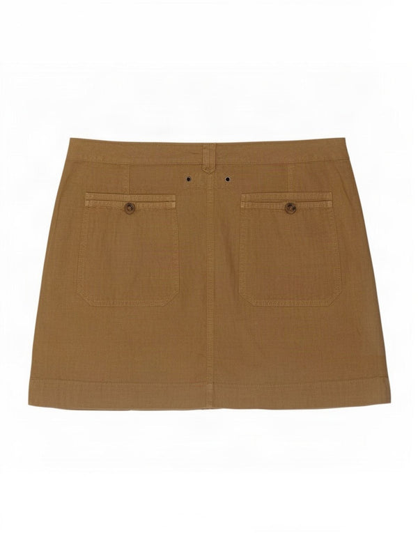 Massimo Dutti Damen Minirock Medium W30 Beige