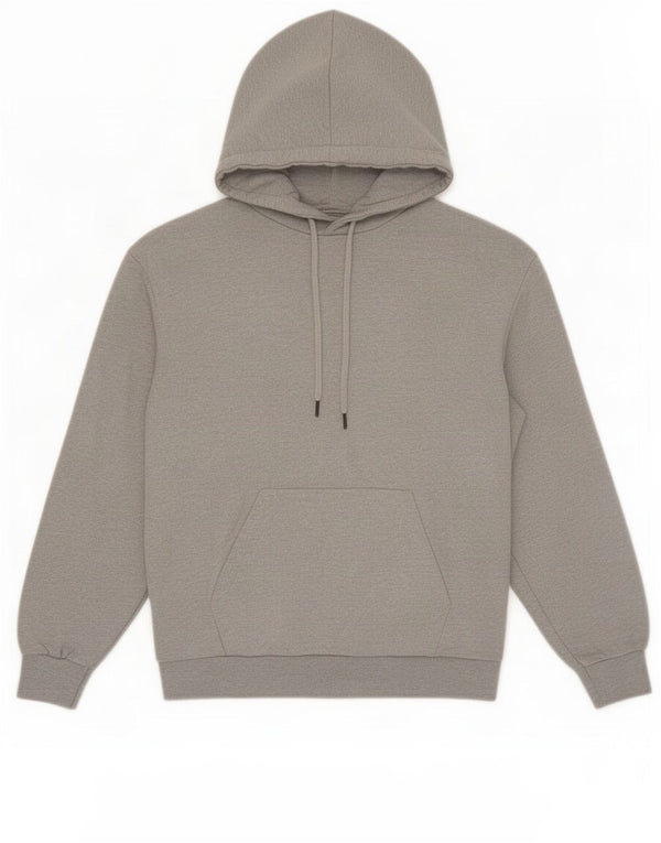 Zara Mens Hoodie Jumper Medium Grey Cotton