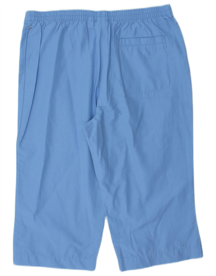 Adidas Damen Bermudashorts UK 16 Large W32 Blaue Baumwolle