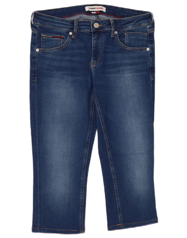 Tommy Hilfiger Damen Capri-Jeans W30 L18 Blaue Baumwolle