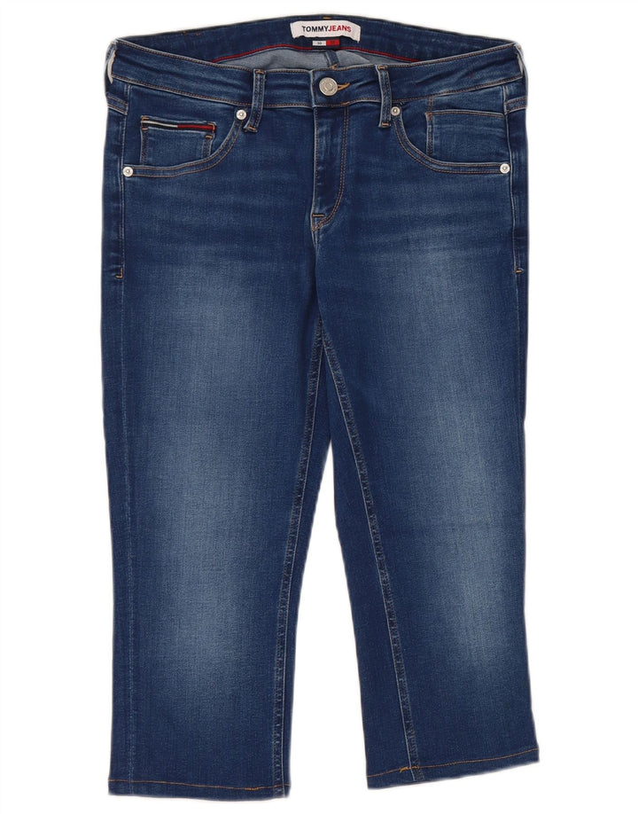 Tommy Hilfiger Damen Capri-Jeans W30 L18 Blaue Baumwolle