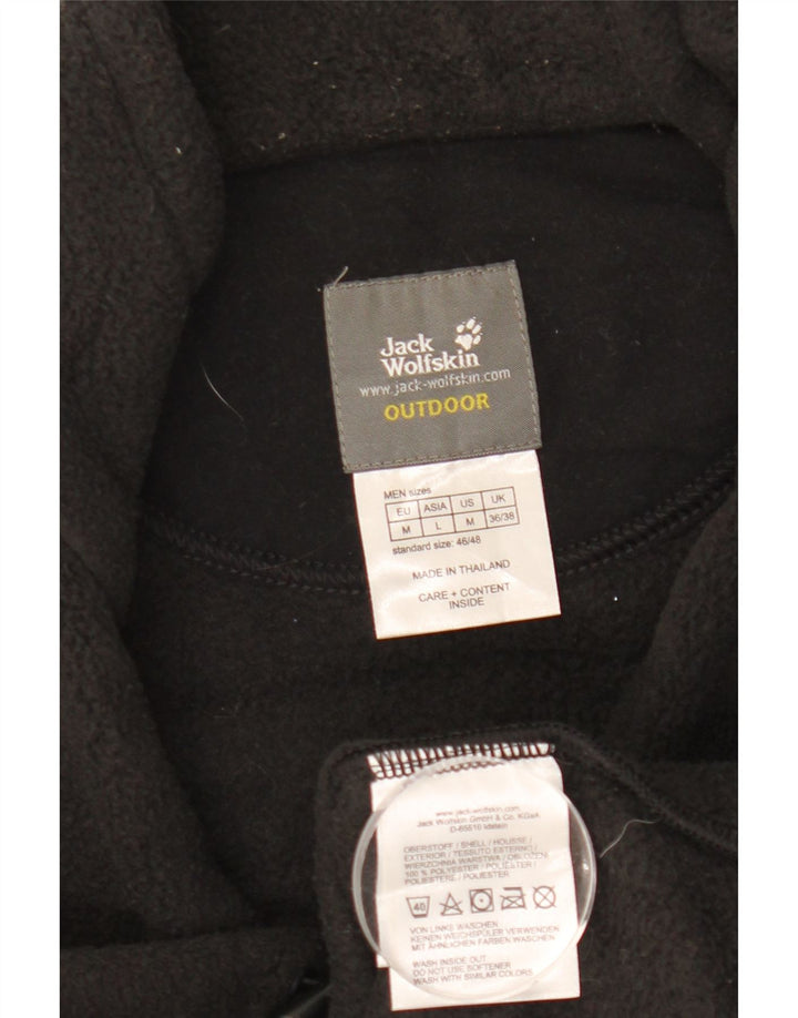 Jack Wolfskin Herren Fleeceweste UK 36/38 Mittelschwarzes Polyester