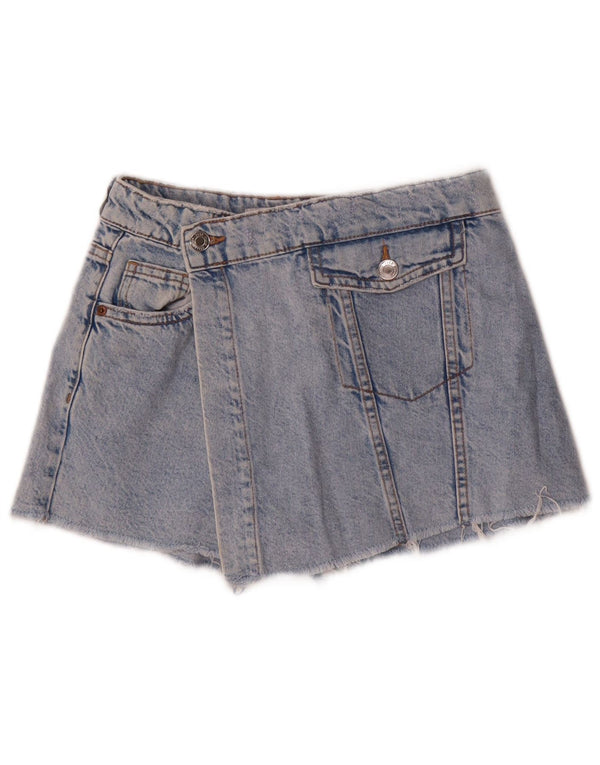 Zara Mädchen-Jeansshorts, 11–12 Jahre, W24, blaue Baumwolle