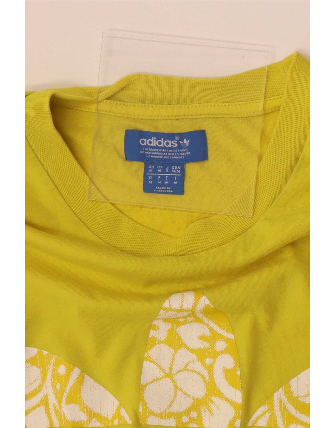 Adidas Herren Grafik T-Shirt Top Mittelgelb