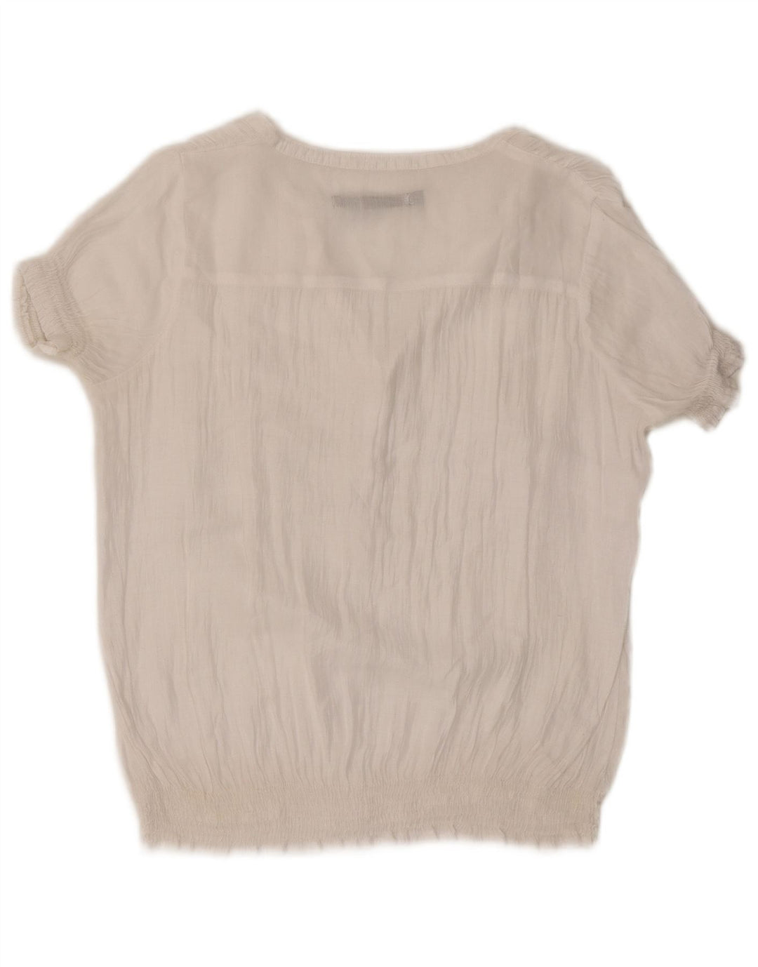 Zara Damen Bluse Top UK 16 Large Weiß