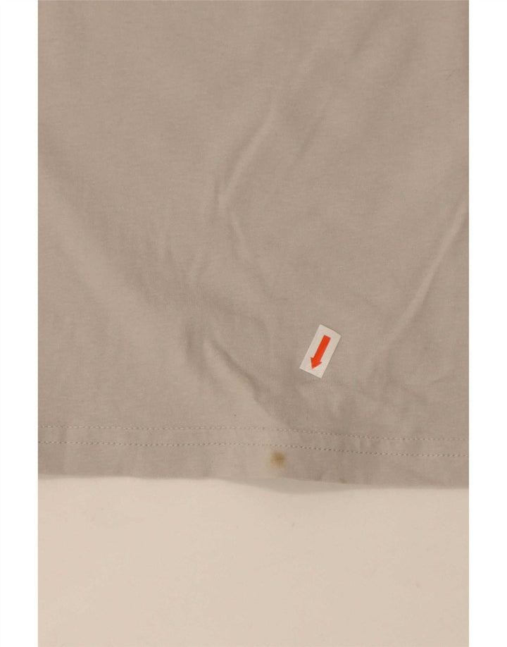 Puma Herren Grafik-T-Shirt-Oberteil aus mittelgrauer Baumwolle