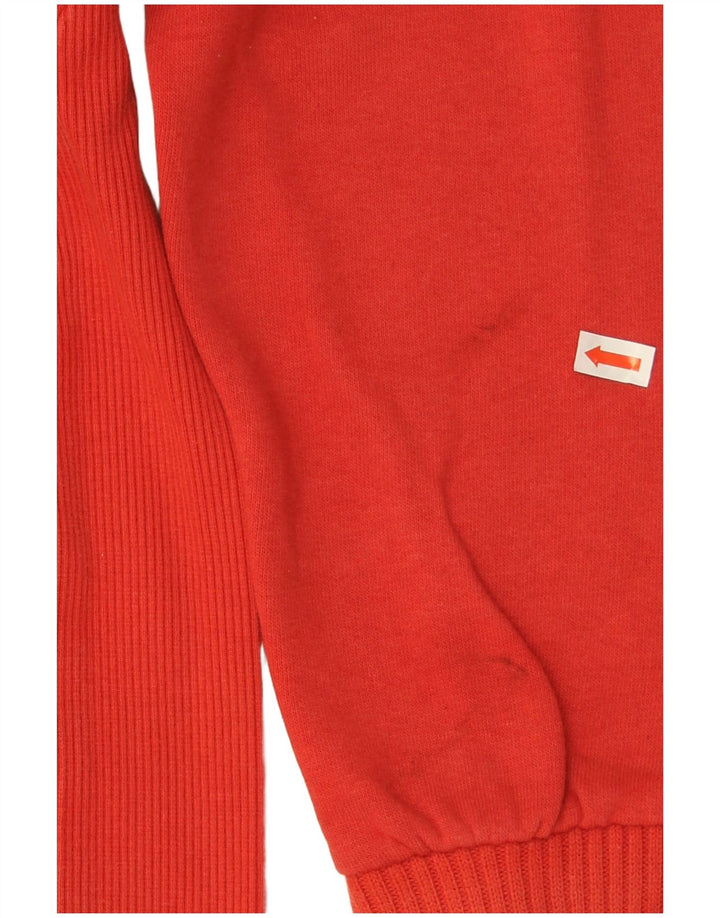 Puma Herren Grafik-Sweatshirt-Pullover aus mittelroter Baumwolle