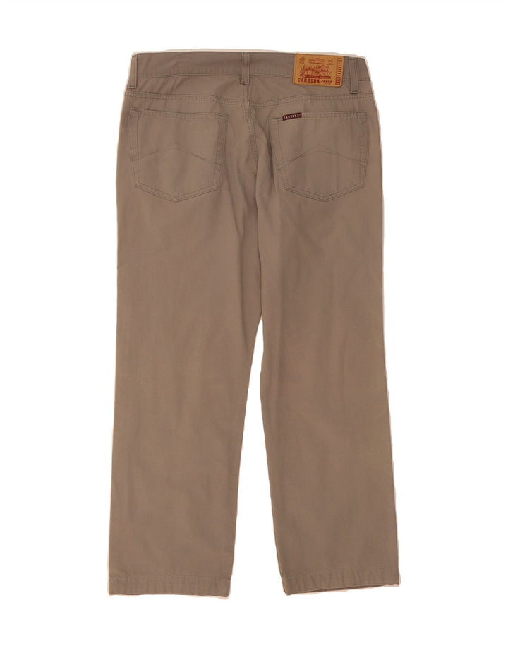 CARRERA Mens Straight Casual Trousers W32 L27 Beige Vintage Carrera and Second-Hand Carrera from Messina Hembry 